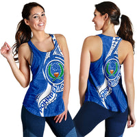 Pohnpei Women Tank Top - Micronesia Pride Blue - LT12 Blue - Polynesian Pride