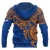 Marshall Islands Polynesian Zip up Hoodie Blue Turtle - Polynesian Pride