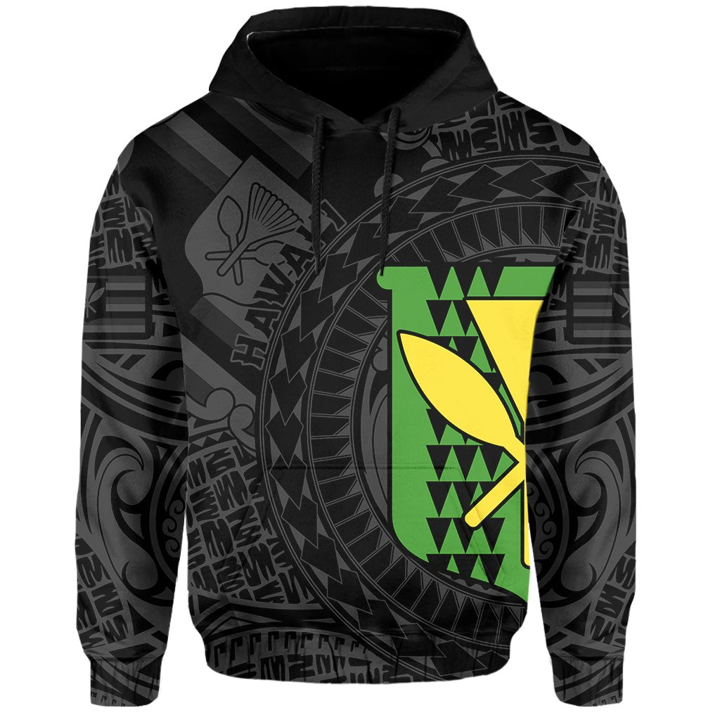 Polynesian Kakau Kanaka maoli Hawaii Hoodie Circle Style - Polynesian Pride