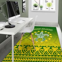 Cook Islands Turtle With Tribal Area Rug - LT12 - Polynesian Pride