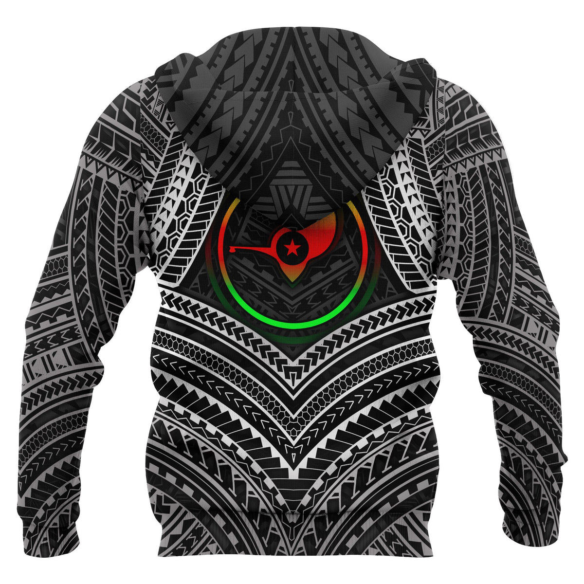 YAP Polynesian Hoodie Yap Flag Reggae Color - Polynesian Pride