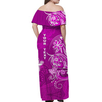 Custom His And Hers Hawaii Matching Clothing Matching Polynesia Pink Sea Turtle Honu and Map Dress and Hawaiian Shirt LT13 - Polynesian Pride