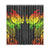 Turtle Window Curtain Reggage Polynesian (Two Pieces) One Size 50"x108"(Two Piece) Black - Polynesian Pride