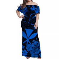 Hawaii Matching Dress and Hawaiian Shirt Polynesia Blue Kanaka Maoli LT13 - Polynesian Pride