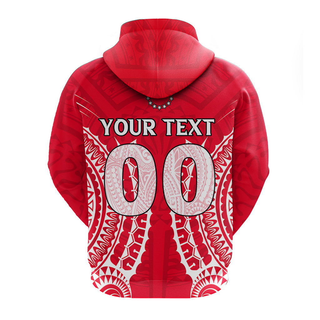 Custom Cook Islands Atiu Hoodie Tribal Pattern LT12 - Polynesian Pride