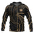 Philippines Zip up Hoodie Gold Tribal Wave Unisex Black - Polynesian Pride