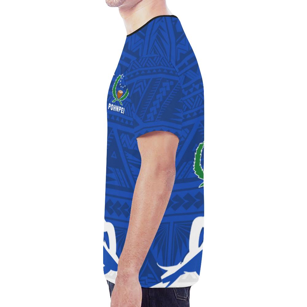 Pohnpei T Shirt Pohnpei FLag Coconut Tree K4 - Polynesian Pride