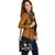Nauru Polynesian Custom Personalised Shoulder Handbag - White Tribal Wave - Polynesian Pride