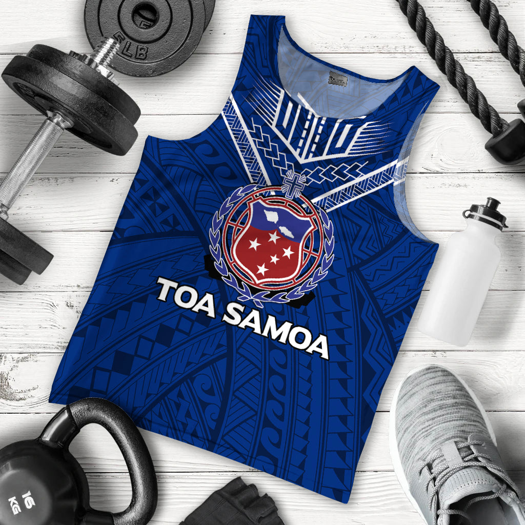 Toa Samoa Rugby Men Tank Top - Samoan Warrior Pride - LT12 - Polynesian Pride