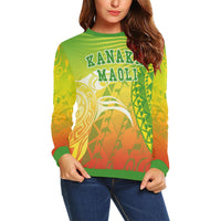 Kanaka Maoli Polynesian Sweatshirt - Turtle Style - Polynesian Pride