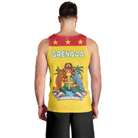 Grenada Men Tank Top Power Grenada Mix Coat of Arms LT13 - Polynesian Pride