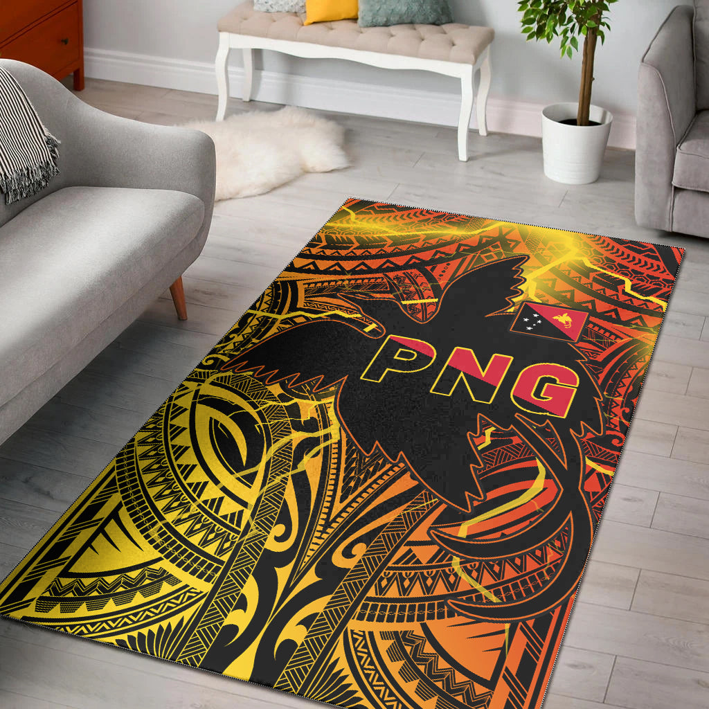 Papua New Guinea Area Rug Stalwart Polynesian Special LT13 Rug Red - Polynesian Pride