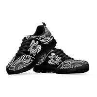 Guam Sneakers - Guam Coat Of Arms In Turtle Style - A0 - Polynesian Pride