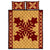 Hawaiian Quilt Pattern Star Flower Quilt Bed Set Gold - Polynesian Pride