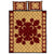 Hawaiian Quilt Pattern Palm Quilt Bed Set Gold - Polynesian Pride