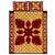 Hawaiian Quilt Pattern Palm Tree Skillful Quilt Bed Set Gold - Polynesian Pride