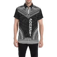 Pohnpei Polynesian Chief Shirt - Black Version - Polynesian Pride