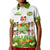Aloha Poly Fest 10th Annual Polo Shirt Tropical Palm Leaf Flower LT9 Kid White - Polynesian Pride