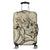 Hawaiian - Hawaii Turtle Hibiscus Polynesian Vintage Luggage Covers - Beige - AH Black - Polynesian Pride