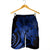 Hawaiian - Hawaii Turtle Hibiscus Polynesian Vintage Men's Shorts - Blue - AH - Polynesian Pride