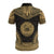 American Samoa Custom Polo Shirt Amerika Samoa Seal Polynesian Chief Tattoo Gold Version - Polynesian Pride