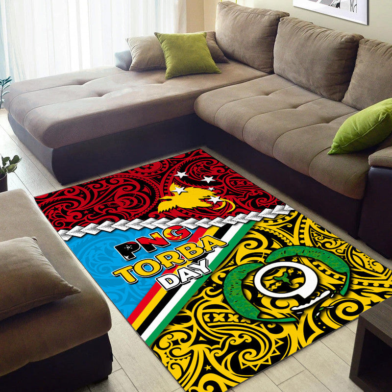 PNG Torba Day Area Rug Happy Day LT6 - Polynesian Pride