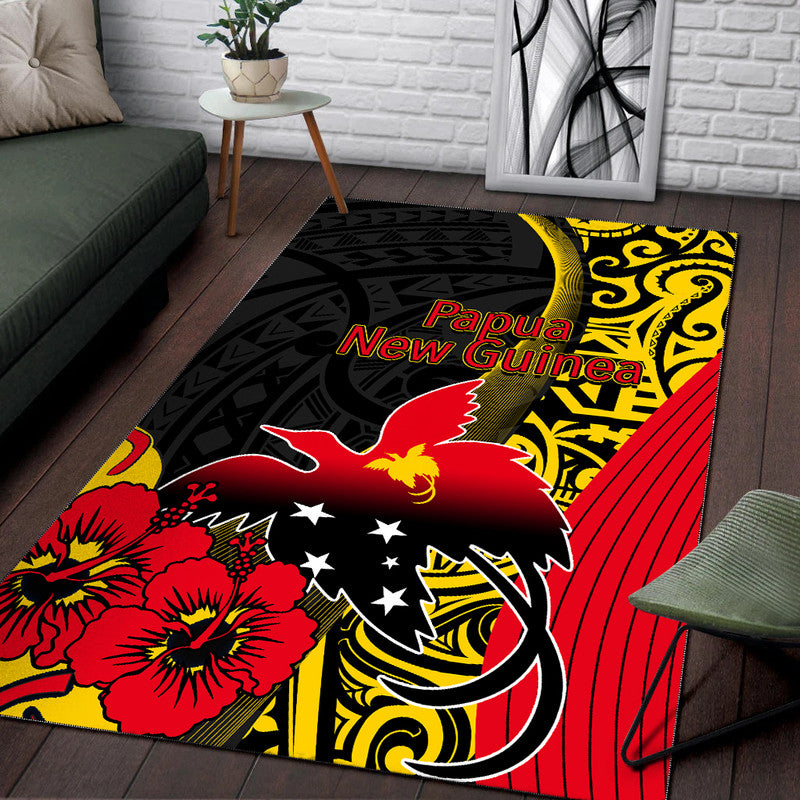 Papua New Guinea Area Rug Vibe Style LT6 - Polynesian Pride