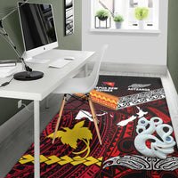 New Zealand And Papua New Guinea Area Rug Together - Red LT8 - Polynesian Pride