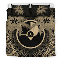 Yap Duvet Cover Set - Yap Flag Coconut (Duvet Cover) Black - Polynesian Pride
