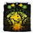 Papua New Guinea Duvet Cover Set - Papua New Guinea Flag & Reggae Hibiscus Art - Polynesian Pride