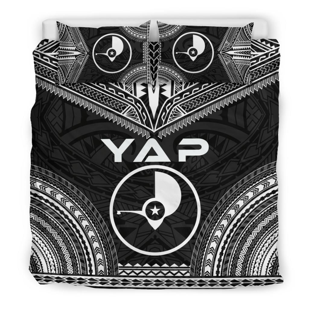 Yap Polynesian Chief Duvet Cover Set - Black Version - Polynesian Pride