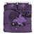 Papua New Guinea Duvet Cover Set - Papua New Guinea Flag & Coat Of Arms Purple Purple - Polynesian Pride