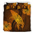 Hawaiian Map Whale Swim Hibiscus Polynesian Bedding Set - Orange - Polynesian Pride