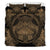 Hawaiian Map Madame Pele Kanaka Polynesian Bedding Set Gold - Polynesian Pride