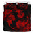 Hawaiian Hammerhead Shark Hibiscus Red Polynesian Bedding Set - Polynesian Pride