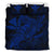 Hawaiian Map Hula Girl Hibiscus Kanaka Polynesian Bedding Set - Blue - Polynesian Pride