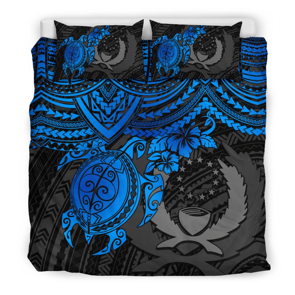 Pohnpei Polynesian Duvet Cover Set - Polynesian Blue Turtle - Polynesian Pride
