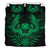 Hawaiian Owl Hibiscus Plumeria Polynesian Bedding Set - Green - Polynesian Pride