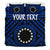 Cook Island Personalised Bedding Set - Seal With Polynesian Tattoo Style ( Blue) - Polynesian Pride