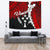 Kosrae Custom Tapestry - Tribal Wave Tattoo Flag Color One Style Red - Polynesian Pride