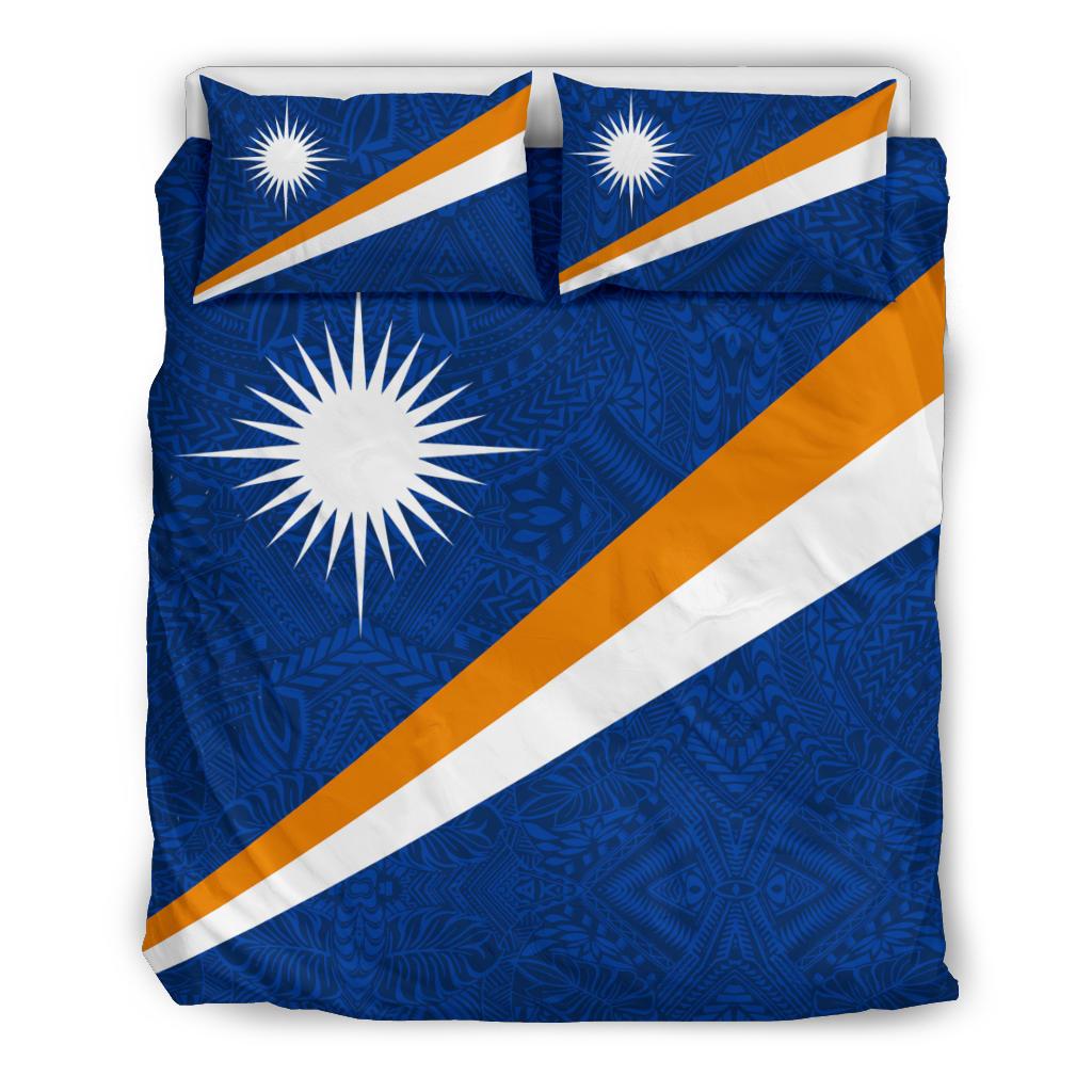 Marshall Islands Duvet Cover Set - Micronesia Style Black - Polynesian Pride
