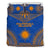 Marshall Islands Flag Polynesian Chief Duvet Cover Set Blue - Polynesian Pride
