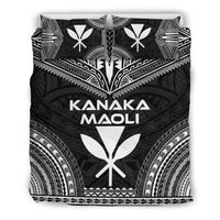 Kanaka Maoli Polynesian Chief Duvet Cover Set - Black Version Black - Polynesian Pride