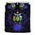 Solomon Island Duvet Cover Set - Solomon Island Coat Of Arms & Reggae Hibiscus - Polynesian Pride
