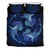 Hawaiian Hammerhead Shark Kanaka Galaxy Polynesian Bedding Set Blue - Polynesian Pride