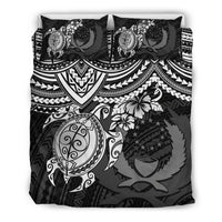 Pohnpei Polynesian Duvet Cover Set - Polynesian White Turtle - Polynesian Pride