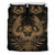 Hawaiian Owl Hibiscus Plumeria Polynesian Bedding Set - Gold Gold - Polynesian Pride