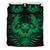 Hawaiian Owl Hibiscus Plumeria Polynesian Bedding Set - Green Green - Polynesian Pride