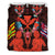 Hawaii Map Kanaka Two Men Holding Flag Bedding Set - AH - Orange Orange - Polynesian Pride