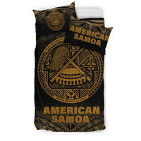 American Samoa Duvet Cover Set - Gold Fog Style - Polynesian Pride